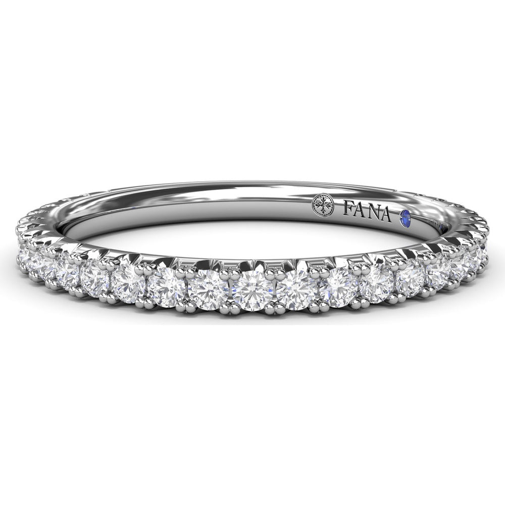 Pavé Set Round Diamond Wedding Band by Fana - 0.45 Carat Total Diamond Weight