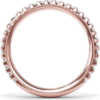 Pavé Set Round Diamond Wedding Band by Fana - 0.45 Carat Total Diamond Weight