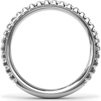 Pavé Set Round Diamond Wedding Band by Fana - 0.45 Carat Total Diamond Weight