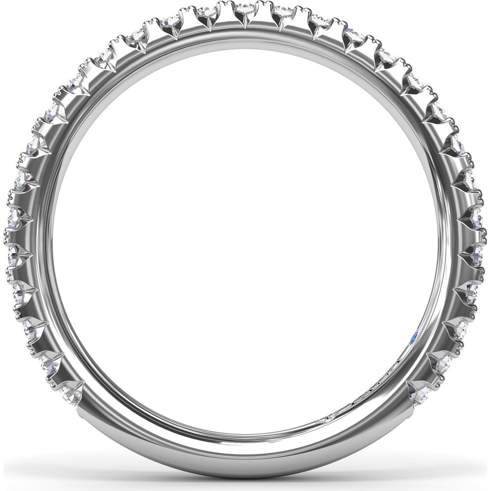 Pavé Set Round Diamond Wedding Band by Fana - 0.45 Carat Total Diamond Weight