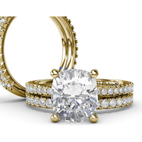 Pavé Set Round Diamond Wedding Band by Fana - 0.45 Carat Total Diamond Weight