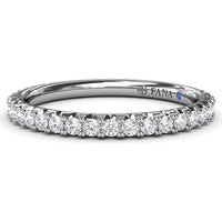 Pavé Set Round Diamond Wedding Band by Fana - 0.45 Carat Total Diamond Weight