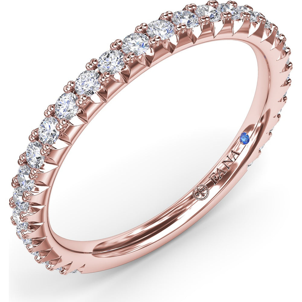Pavé Set Round Diamond Wedding Band by Fana - 0.45 Carat Total Diamond Weight