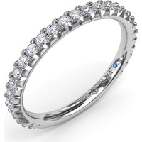 Pavé Set Round Diamond Wedding Band by Fana - 0.45 Carat Total Diamond Weight