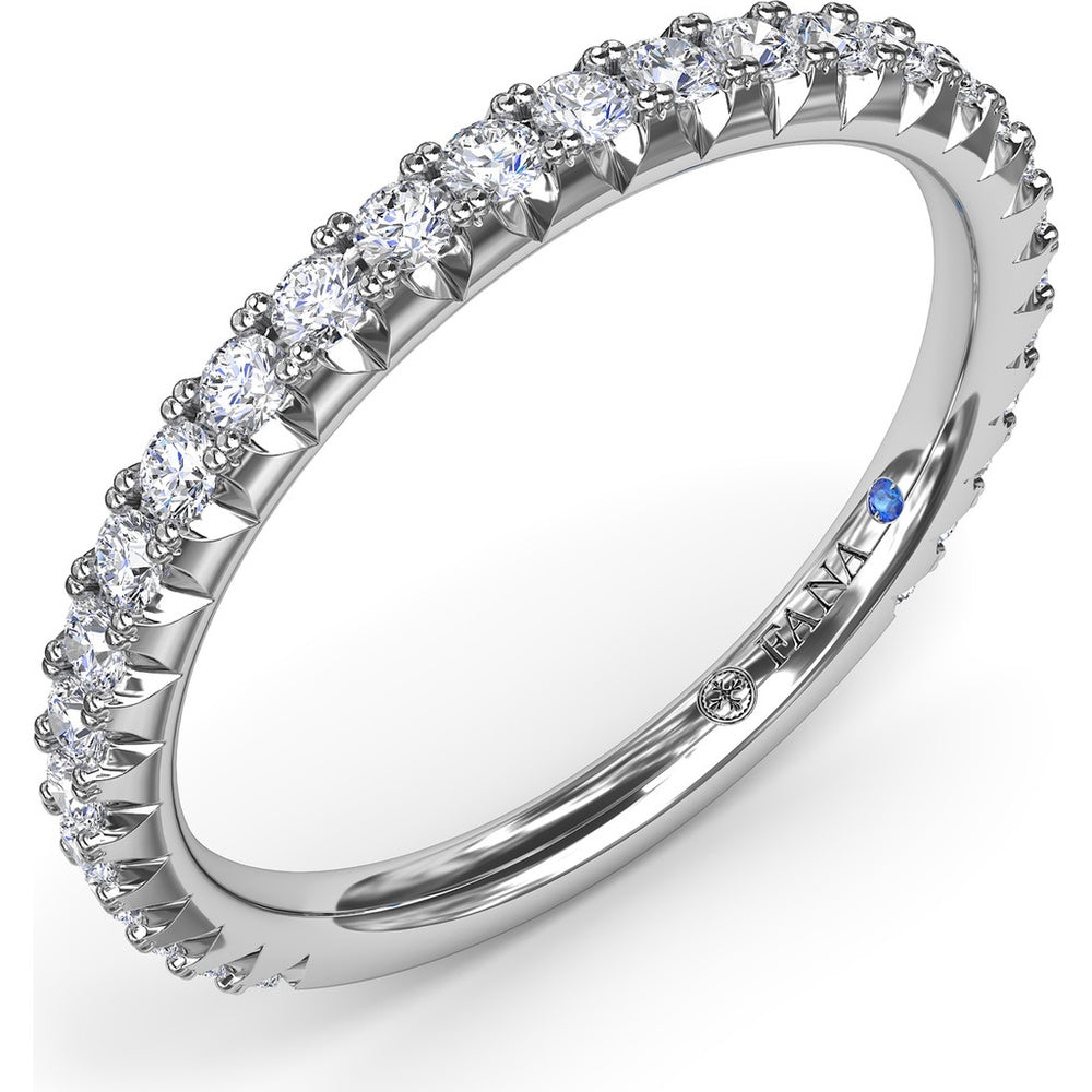 Pavé Set Round Diamond Wedding Band by Fana - 0.45 Carat Total Diamond Weight