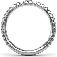 Pavé Set Round Diamond Wedding Band by Fana - 0.45 Carat Total Diamond Weight