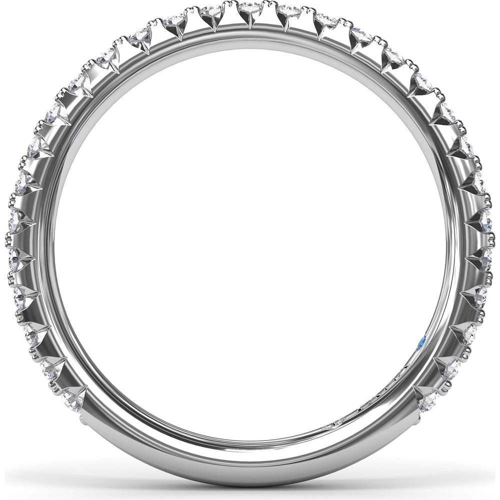 Pavé Set Round Diamond Wedding Band by Fana - 0.45 Carat Total Diamond Weight
