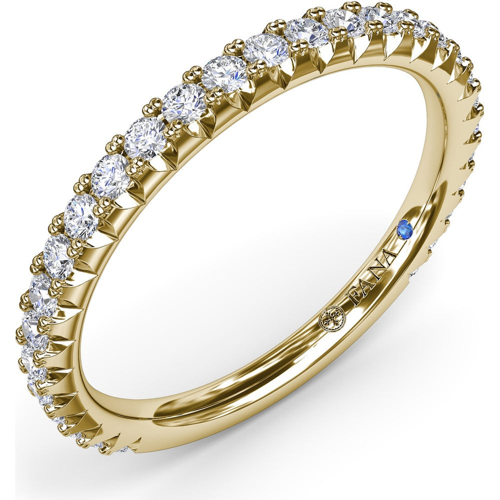 Pavé Set Round Diamond Wedding Band by Fana - 0.45 Carat Total Diamond Weight
