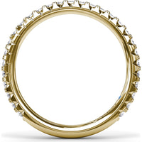 Pavé Set Round Diamond Wedding Band by Fana - 0.45 Carat Total Diamond Weight