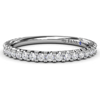 Pavé Set Round Diamond Wedding Band by Fana - 0.45 Carat Total Diamond Weight