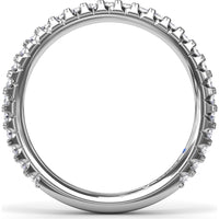 Pavé Set Round Diamond Wedding Band by Fana - 0.45 Carat Total Diamond Weight