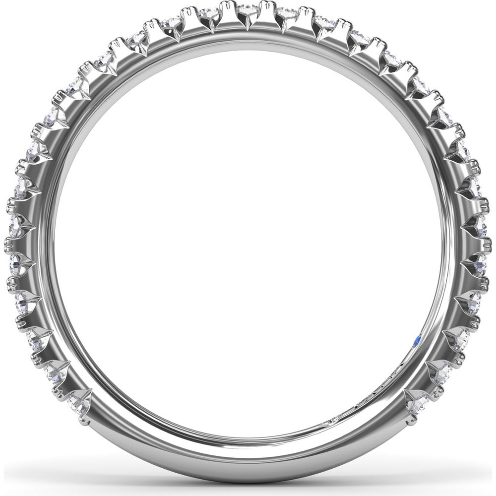 Pavé Set Round Diamond Wedding Band by Fana - 0.45 Carat Total Diamond Weight
