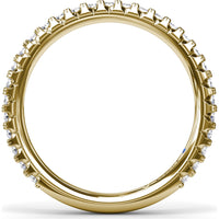 Pavé Set Round Diamond Wedding Band by Fana - 0.45 Carat Total Diamond Weight