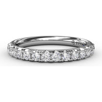 Pavé Set Round Diamond Wedding Band by Fana - 0.48 Carat Total Diamond Weight