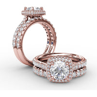 Pavé Set Round Diamond Wedding Band by Fana - 0.48 Carat Total Diamond Weight