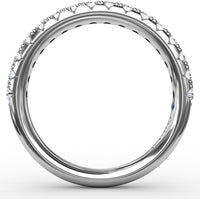 Pavé Set Round Diamond Wedding Band by Fana - 0.48 Carat Total Diamond Weight