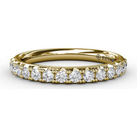 Pavé Set Round Diamond Wedding Band by Fana - 0.48 Carat Total Diamond Weight