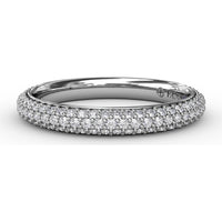 Pavé Set Round Diamond Wedding Band by Fana - 0.55 Carat Total Diamond Weight