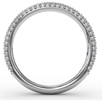 Pavé Set Round Diamond Wedding Band by Fana - 0.55 Carat Total Diamond Weight