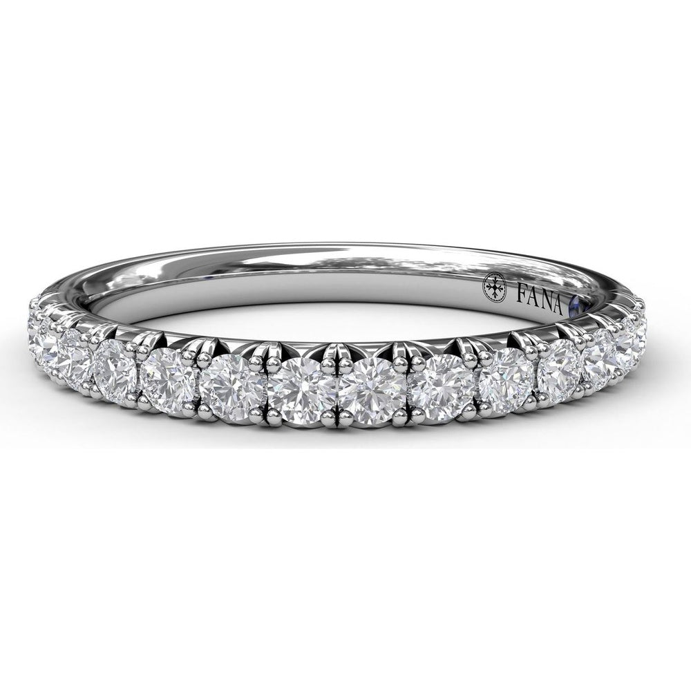 Pavé Set Round Diamond Wedding Band by Fana - 0.57 Carat Total Diamond Weight