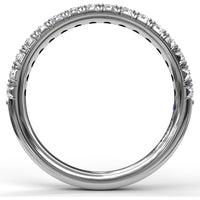 Pavé Set Round Diamond Wedding Band by Fana - 0.57 Carat Total Diamond Weight