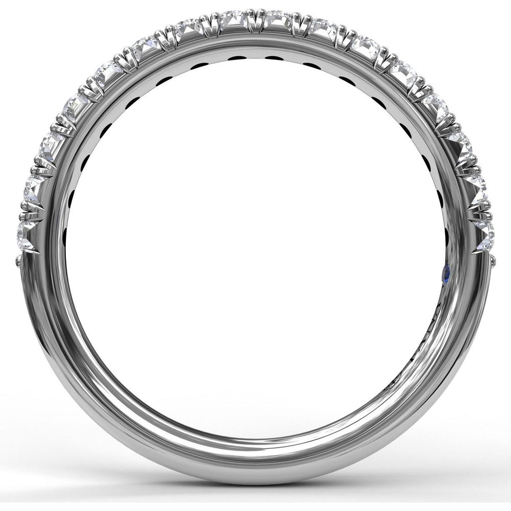 Pavé Set Round Diamond Wedding Band by Fana - 0.57 Carat Total Diamond Weight