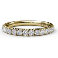 Pavé Set Round Diamond Wedding Band by Fana - 0.57 Carat Total Diamond Weight