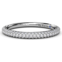 Pavé Set Round Diamond Wedding Band by Fana - 0.57 Carat Total Diamond Weight