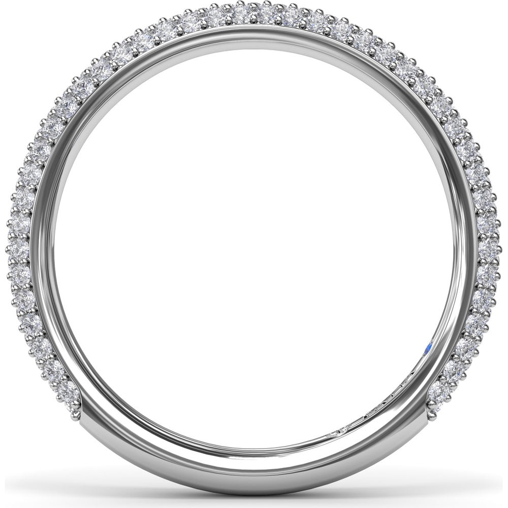 Pavé Set Round Diamond Wedding Band by Fana - 0.57 Carat Total Diamond Weight