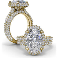 Pavé Set Round Diamond Wedding Band by Fana - 0.81 Carat Total Diamond Weight
