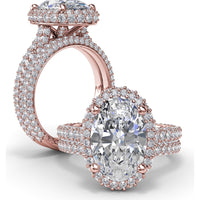 Pavé Set Round Diamond Wedding Band by Fana - 0.81 Carat Total Diamond Weight