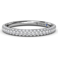 Pavé Wedding Band with Round Diamonds by Fana - 0.81 Carat Total Diamond Weight