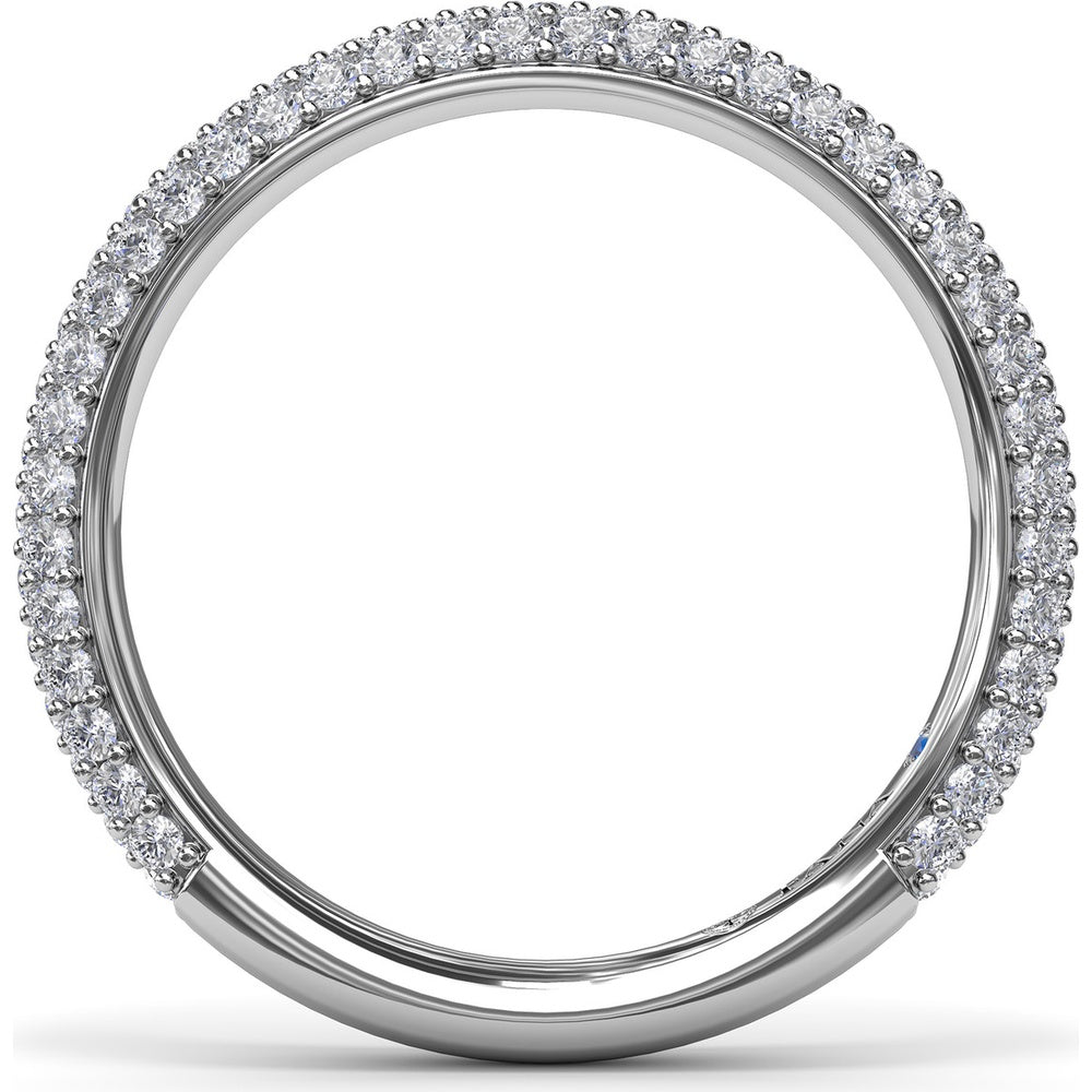 Pavé Wedding Band with Round Diamonds by Fana - 0.81 Carat Total Diamond Weight