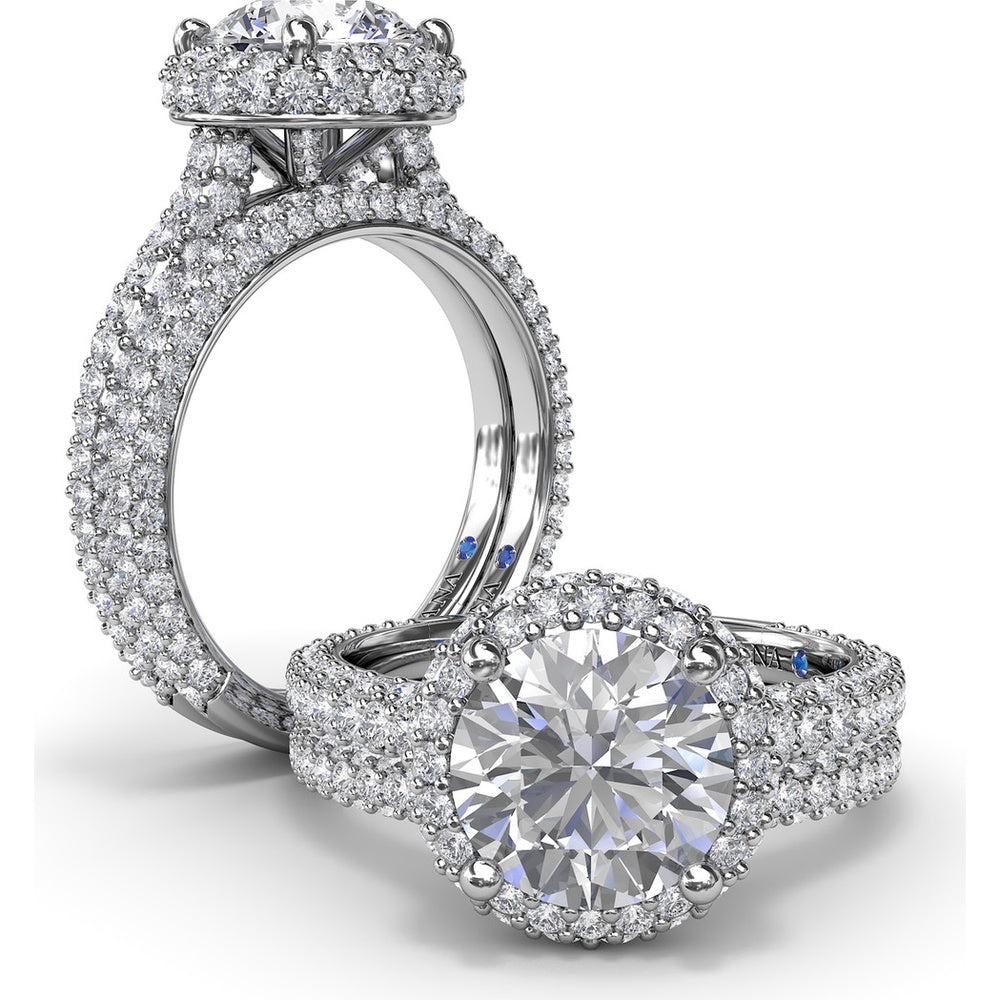 Pavé Wedding Band with Round Diamonds by Fana - 0.81 Carat Total Diamond Weight