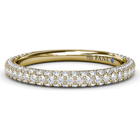 Pavé Wedding Band with Round Diamonds by Fana - 0.81 Carat Total Diamond Weight