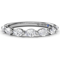 Perfectionist Pear Diamond Wedding Band by Fana - 0.63 Carat Total Diamond Weight