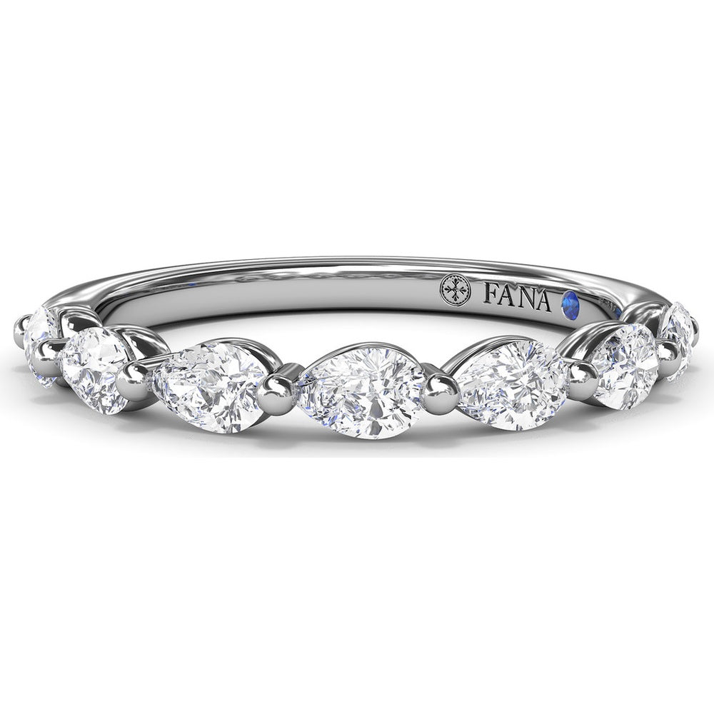 Perfectionist Pear Diamond Wedding Band by Fana - 0.63 Carat Total Diamond Weight