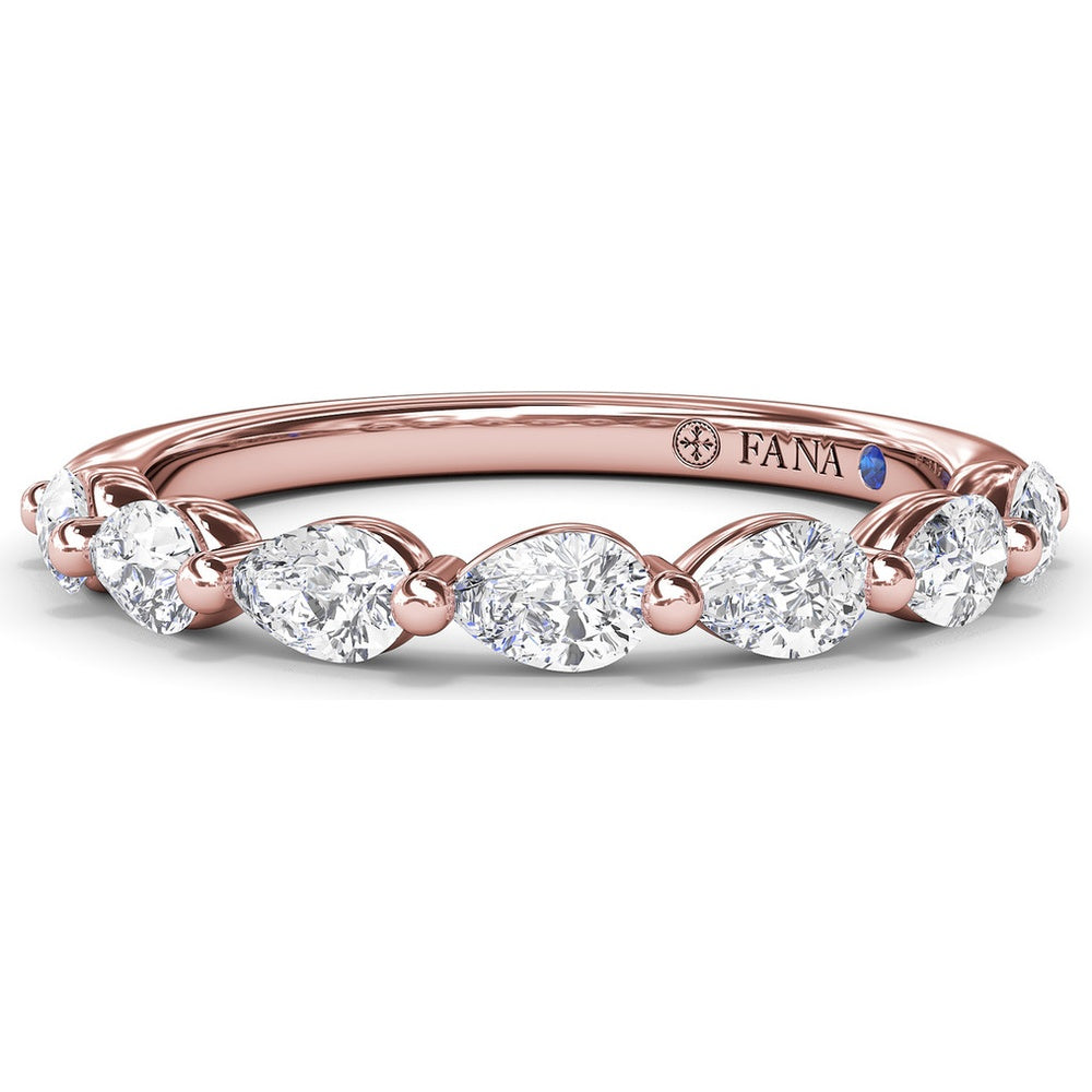 Perfectionist Pear Diamond Wedding Band by Fana - 0.63 Carat Total Diamond Weight