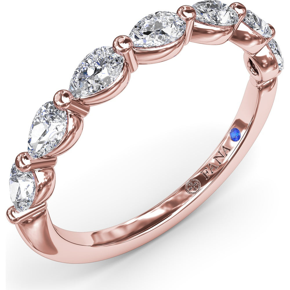 Perfectionist Pear Diamond Wedding Band by Fana - 0.63 Carat Total Diamond Weight