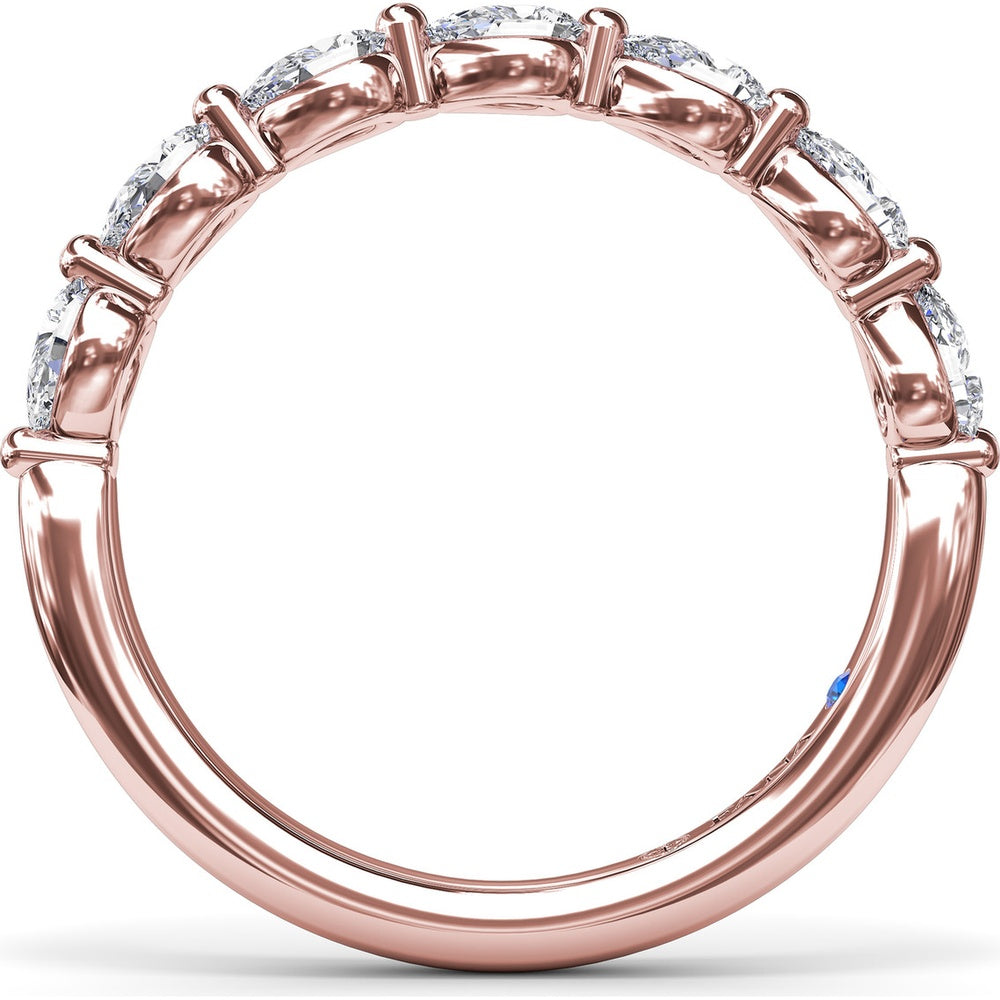 Perfectionist Pear Diamond Wedding Band by Fana - 0.63 Carat Total Diamond Weight