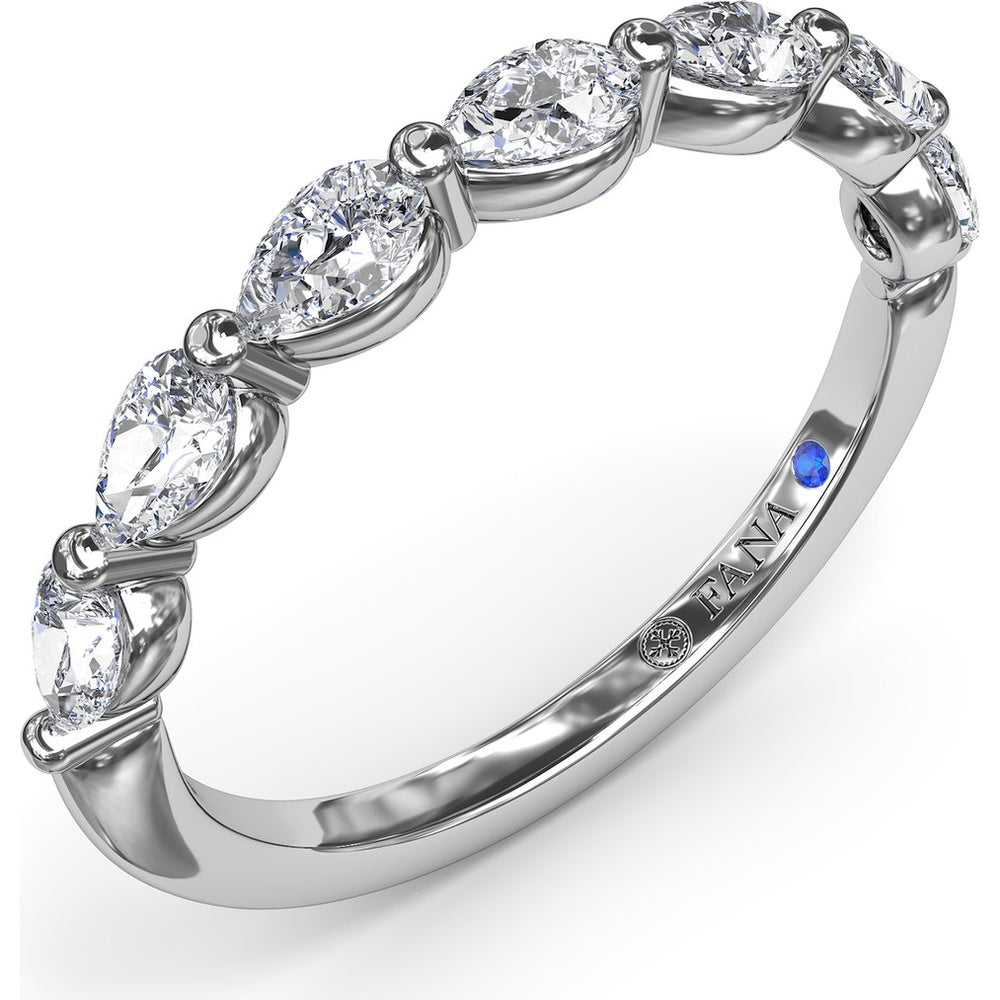 Perfectionist Pear Diamond Wedding Band by Fana - 0.63 Carat Total Diamond Weight