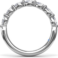 Perfectionist Pear Diamond Wedding Band by Fana - 0.63 Carat Total Diamond Weight
