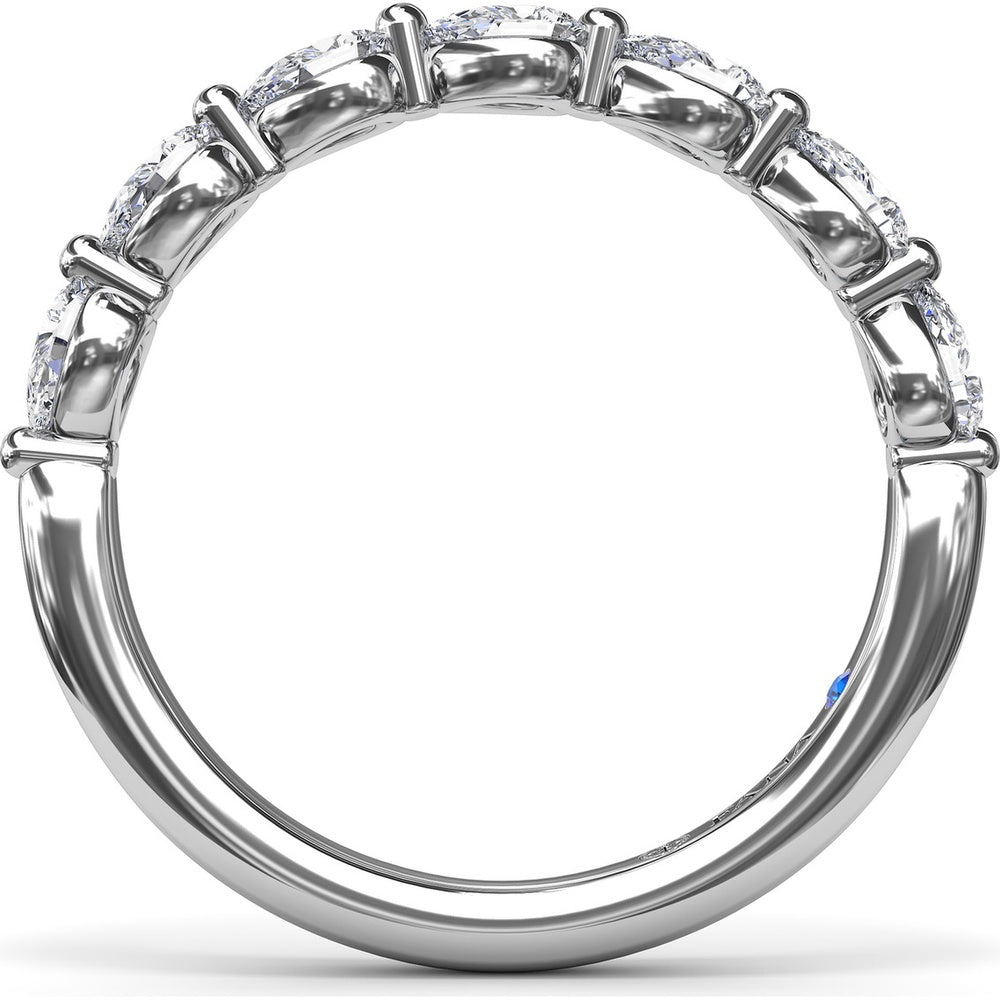 Perfectionist Pear Diamond Wedding Band by Fana - 0.63 Carat Total Diamond Weight