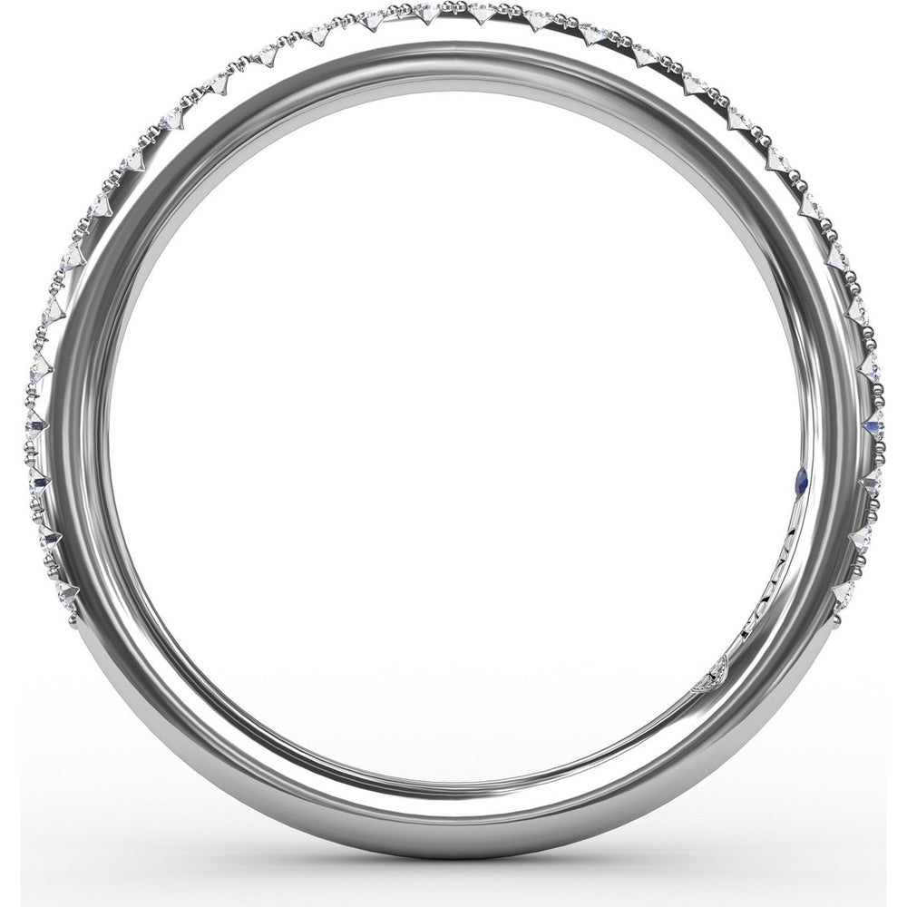 Petite Diamond Wedding Band with Shared-Prong Set Round Diamonds by Fana - 0.25 Carat Total Diamond Weight