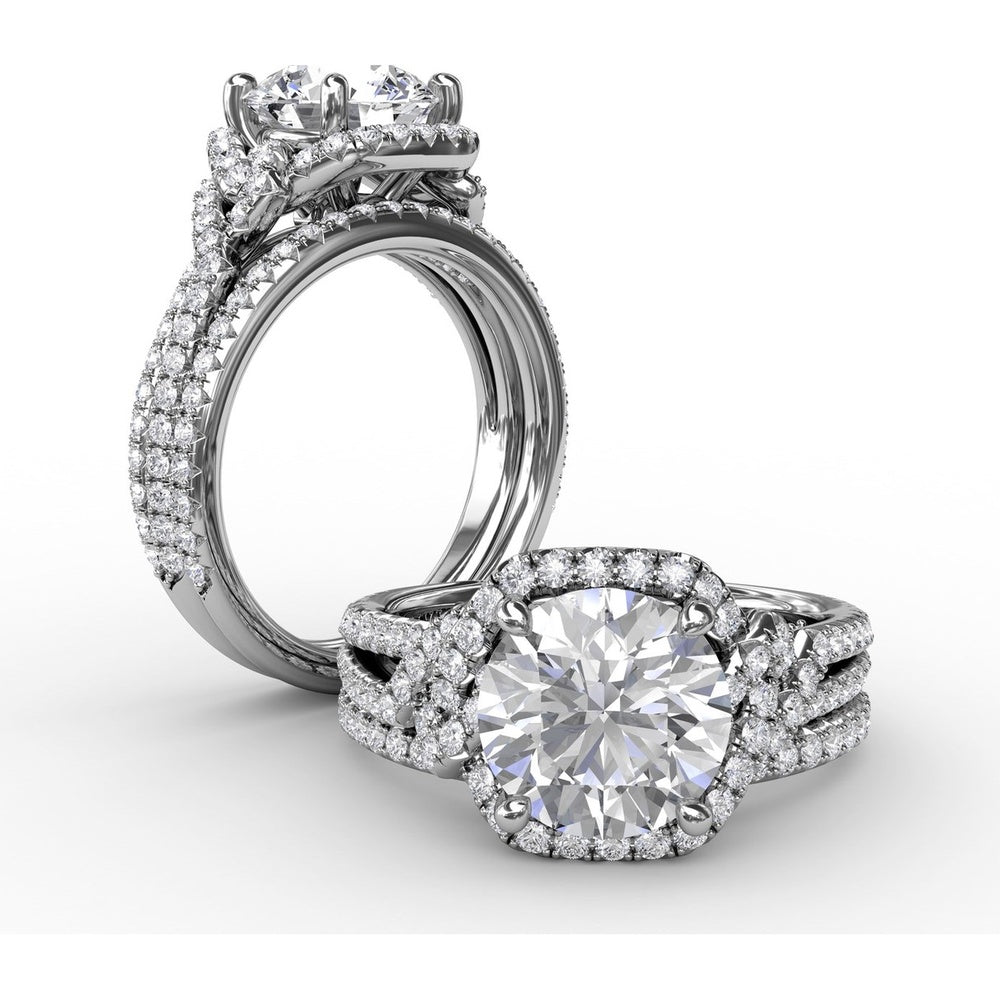 Petite Pavé Wedding Band with Round Diamonds by Fana - 0.24 Carat Total Diamond Weight