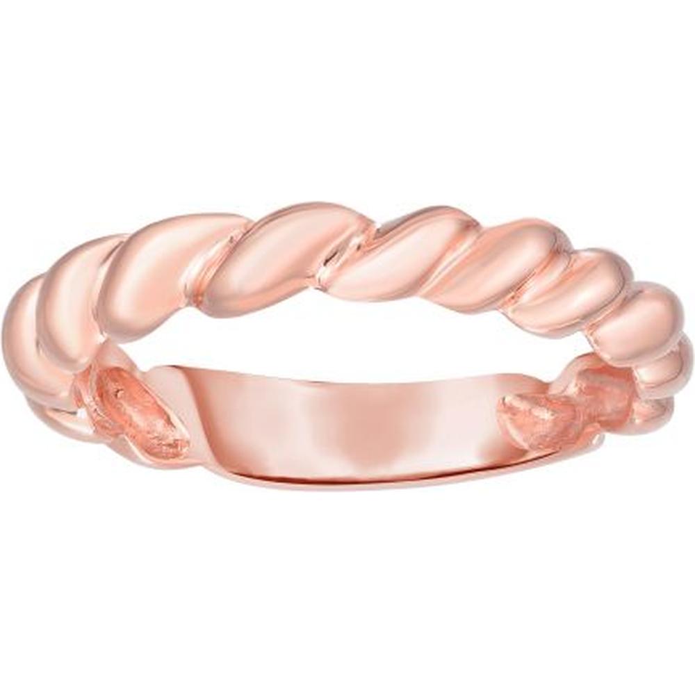 Phillip Gavriel 14K Rose Gold Thin Twisted Band from the Italian Cable Collection - Size 7