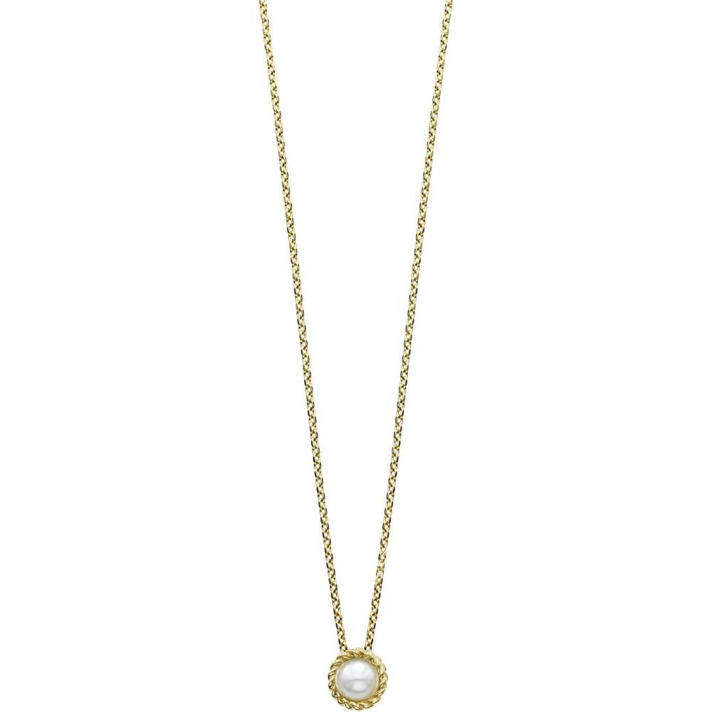 Phillip Gavriel 14K Yellow Gold 18" Italian Cable Necklace with Bezel-Set Pearl Pendant