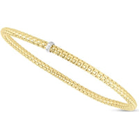 Phillip Gavriel 14K Yellow Gold 3mm Popcorn Stretch Bracelet - Polished Finish