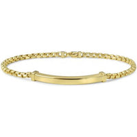 Phillip Gavriel 14K Yellow Gold 8" Venetian Link ID Bracelet with Swivel Lobster Clasp