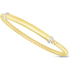 Phillip Gavriel 14K Yellow Gold Popcorn Stretch Bracelet with Polished Bar